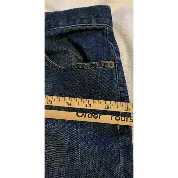 Liz Claiborne Distressed Bootcut Jeans 6 Women Cotton Stretch Y2K Style Bike - Picture 11 of 12